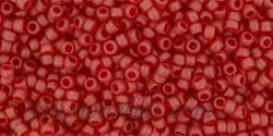 Toho biseris TR-15-5CF 15/0 Transparent Frosted Ruby