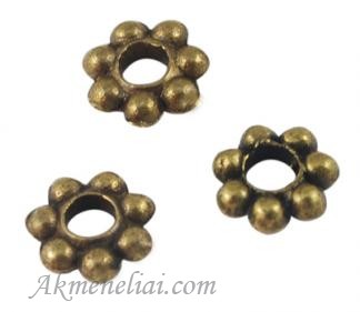Intarpas žalvario 4mm, pakuotė 20vnt.
