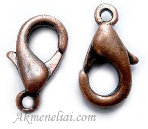 Užsegimas vėriniui varinis 9mm