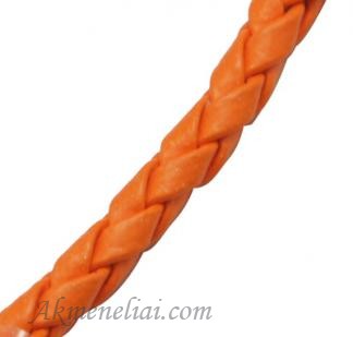 Odelė pinta, oranžinė, skersmuo 3mm