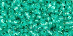 Toho biseris TR-11-2104 11/0 Silver Lined Milky Teal