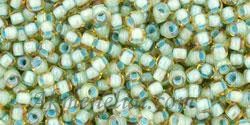 Toho biseris TR-11-952 11/0 Inside Light Topaz/ Sea Foam Lined 
