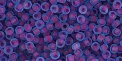 Toho biseris TR-11-252F 11/0 Frosted Aqua/ Purple Lined 