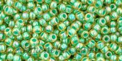 Toho biseris TR-11-1830 11/0  Inside-Color Rainbow Lt Jonquil/Mint Lined