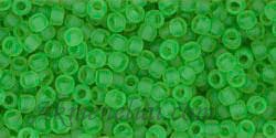 Toho Biseris TR-11-7F 11/0 Transparent-Frosted Peridot