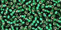 Toho biseris TR-11-36 11/0  Silver-Lined Green Emerald