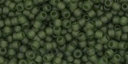 Toho biseris TR-11-940F 11/0 Transparent-Frosted Olivine