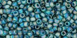 Toho biseris TR-11-167BDF 11/0 Trans-Rainbow-Frosted Teal