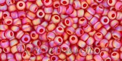 Toho biseris TR-11-165BF 11/0 Trans-Rainbow-Frosted Siam Ruby
