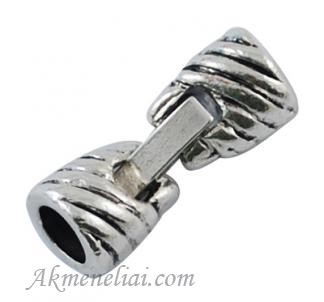 Užsegimas Tibeto sidabro 20x8mm, skylutė 8mm