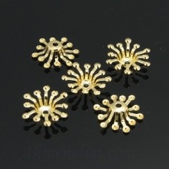 Kepurėlė aukso spalvos 12x3.5mm