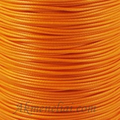 Vaškuota virvelė, oranžinė, skersmuo 1mm