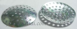 Perforuotas diskas sidabro spalvos 29mm