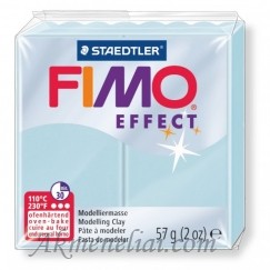 FIMO modelinas Blue Ice Quartz Effect 306, mėlynas kvarcas, 56g pakuotė