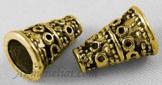 Kepurėlė aukso spalvos 7x10mm