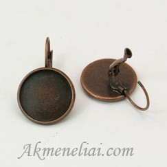 Auskaru kabliukai vario spalvos, 20x32mm, lekstelė 18mm