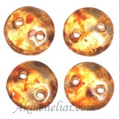 CzechMates Lentil 6mm, Crystal Picasso