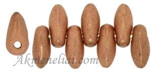 Dagger karoliukas 2,5/6mm, Matte Metallic Copper