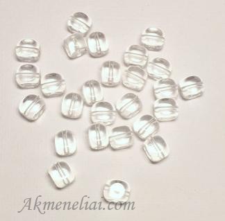 Čekiško stiklo karoliukas kuba Crystals 6x8mm