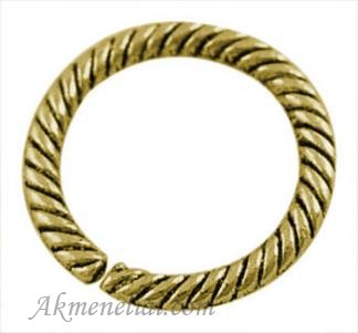 Žiedas aukso spalvos, 13mm  