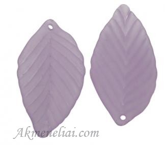 Lapelis akrilinis violetinis matinis 36x19mm