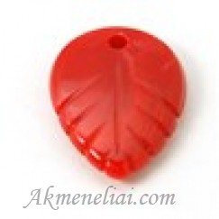 Lapelis akrilinis raudonas 20x15mm / 