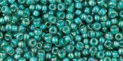 Toho biseris TR-11-1833 11/0 Inside-Color Rainbow Lt Sapphire/Opaque Teal Lined
