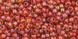 Toho biseris TR-11-951 11/0 Inside-Color Jonquil/Brick Red Lined