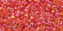 Toho biseris TR-11-241 11/0  Inside-Color Rainbow Lt Topaz/Mauve Lined 