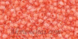 Toho biseris TR-11-964 11/0  Inside-Color Crystal/Dark Coral Lined 