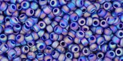 Toho biseris TR-11-87DF 11/0  Trans-Rainbow-Frosted Cobalt 