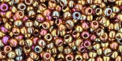 Toho biseris TR-11-459 11/0 Gold-Lustered Dark Topaz 