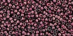 Toho biseris TR-15-1076 15/0 Inside Color Grey/Magenta Lined
