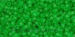 Toho biseris TR-15-7F 15/0 Transparent-Frosted Peridot 