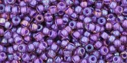 Toho biseris TR-11-928 11/0 Inside-Color Rainbow Rosaline/Opaque Purple Lined 