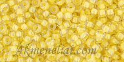 Toho biseris TR-11-192 11/0 Inside-Color Crystal/Yellow Lined 
