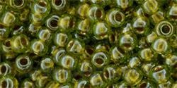 Toho biseris TR-11-991 11/0 Gold-Lined Peridot  