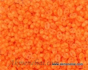 Čekiškas Preciosa Twin - 50g. originali pakuotė, 2,5x5mm, oranžinė neoninė