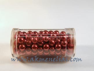 Gutermano perliukai raudoni 6mm