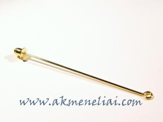 Sagės pagrindas su kilpute aukso spalvos 60mm