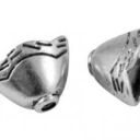 Kepurėlė sidabro spalvos 12x8mm