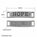 Intarpas sidabro spalva 28x6x3mm