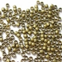Burbuliukai žalvariniai 2mm , pakuotė 1g.(apie 70 vnt.)