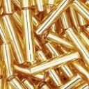 TOHO Bugle 9mm TB-03-22B Silver Lined Medium Topaz