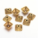 Kepurėlė aukso spalvos 10x10mm.