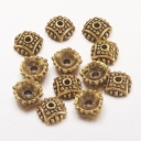Kepurėlė aukso spalvos 7,5mm, pakuotė 10vnt