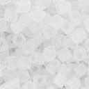 Toho biseris CUBE TC-01-1F 1.5mm Transparent-Frosted Crystal