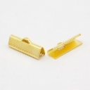 Antgalis odelei, kaspinui aukso spalvos, suspaudžiamas 16x6mm