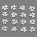 Langlois-Martin žvyneliai- Gėlytės, Argentum-sidabro, 5mm