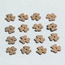Langlois-Martin žvyneliai- Gėlytės, Yellow Gold ORC2 , 5mm